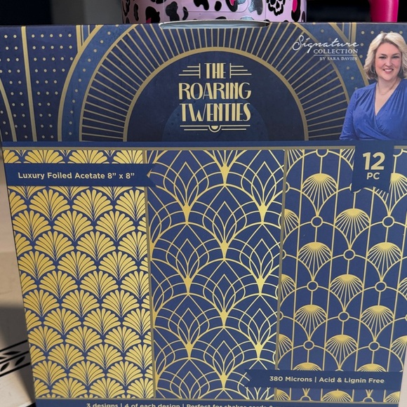 Crafters Companion Other - Crafters Companion The Roaring Twenties 8x8 Luxury Foiled Acetate